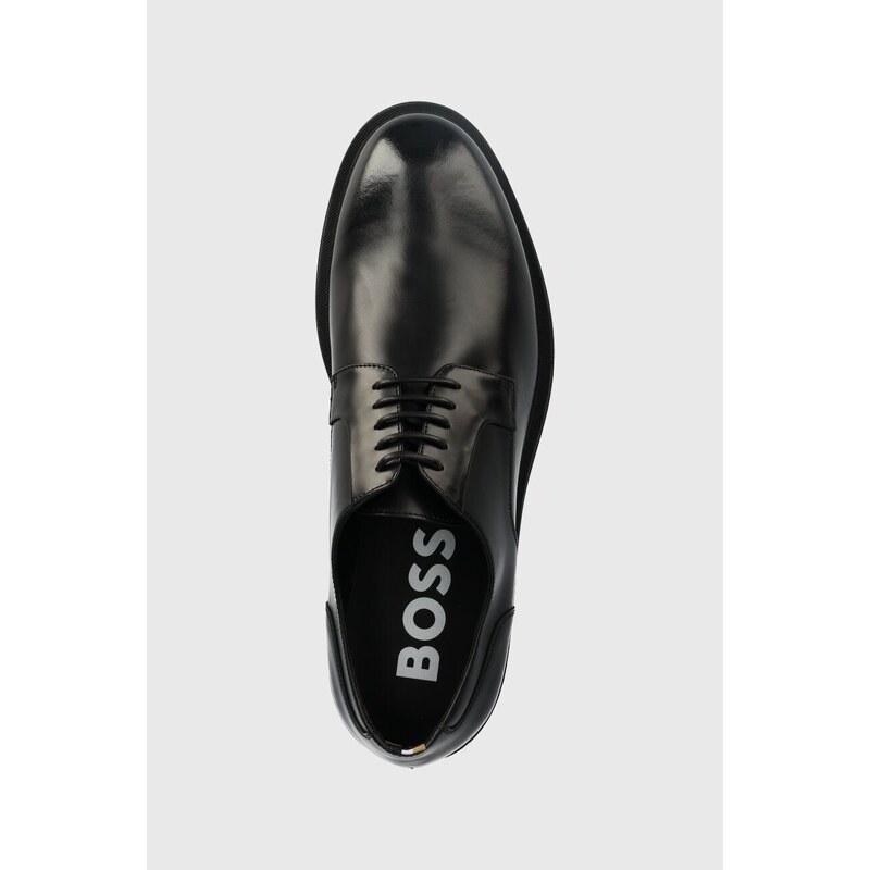 Кожени половинки обувки BOSS Saul в черно 50496010