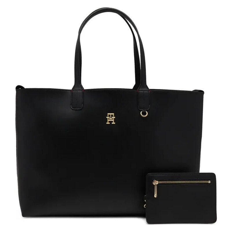 Tommy Hilfiger Двулицева дамска чанта + несесер ICONIC TOMMY TOTE ...