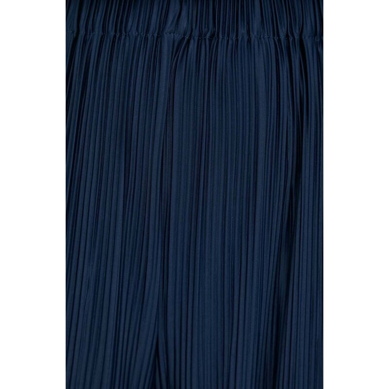 Samsoe Samsoe Панталон Samsoe UMA в тъмносиньо с широка каройка, висока талия F21200187
