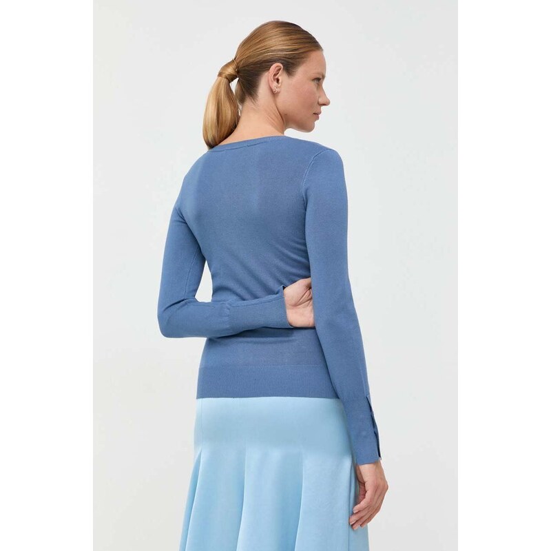 Пуловер Guess GENA дамски в синьо от лека материя W2YR31 Z2V62