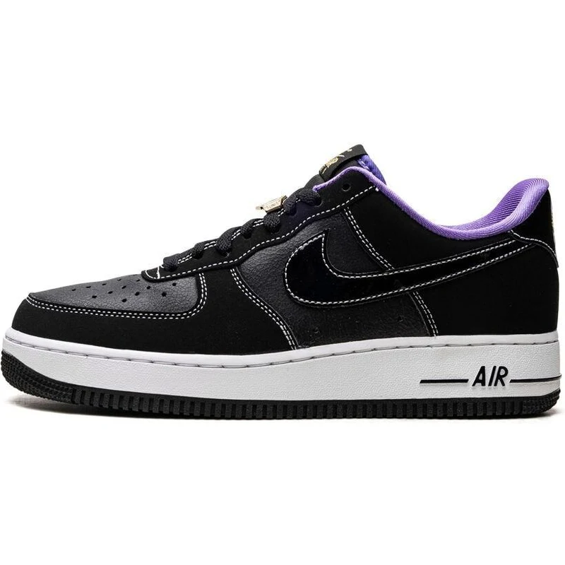 Nike Air Force 1 Low '07 LV8 World Champ Black Purple Sneakers