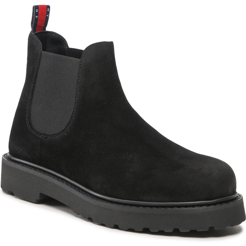 Боти тип челси Tommy Jeans Tommy Jeans Suede Boot EM0EM01205 Black BDS