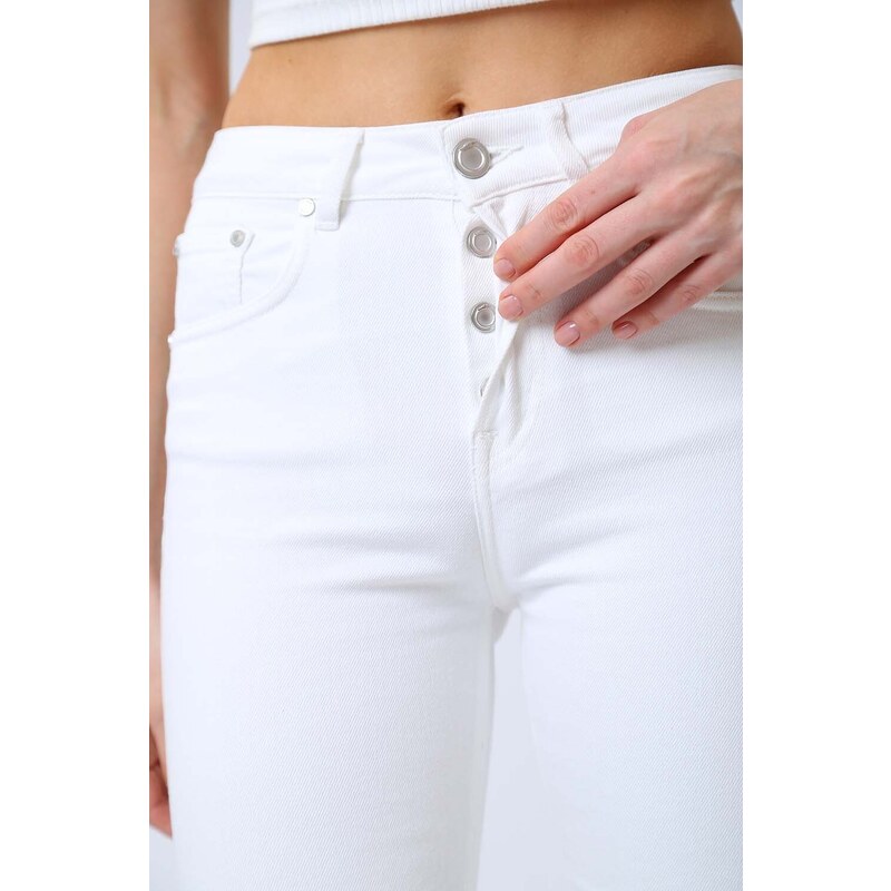 TRUSSARDI JEANS Панталон 5 Pocket Classic Tapered Comf J00212T6249H001 w001 white