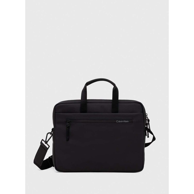 Чанта за лаптоп Calvin Klein в черно