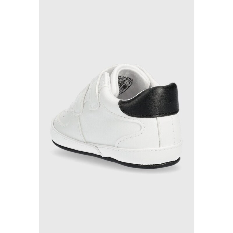 Бебешки обувки Calvin Klein Jeans в бяло