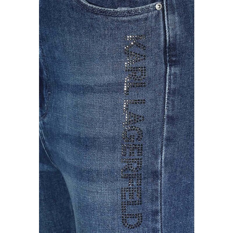 KARL LAGERFELD Jeans Skinny Logo Denim 235W1105 d31 mid blue denim