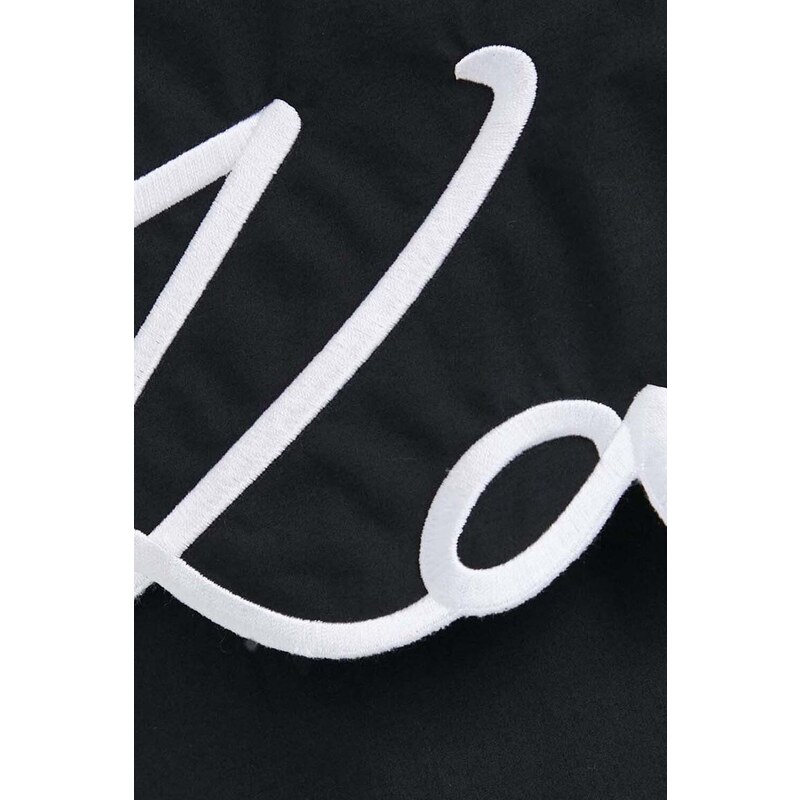 KARL LAGERFELD Риза Signature Tunic Shirt 235W1602 999 black