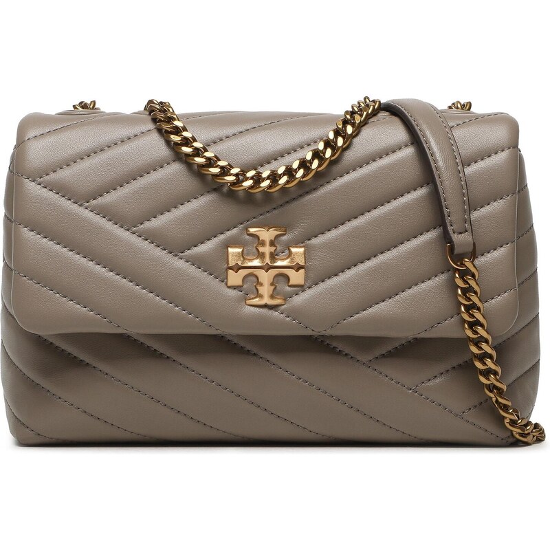 Tory Burch Kira Chevron Small Convertible Shoulder Bag Tempranillo Style  90452