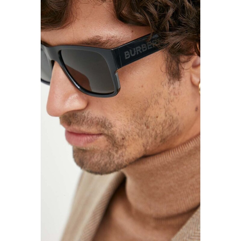 Слънчеви очила Burberry KNIGHT мъжки в черно 0BE4358