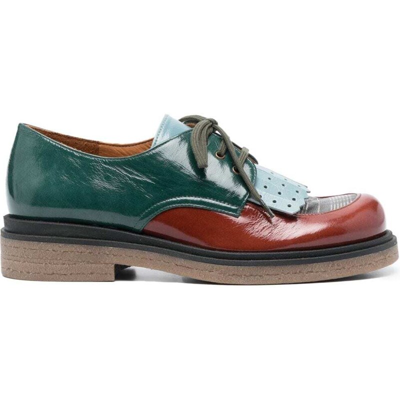 Chie Mihara Tuck colour block brogues Green GLAMI.bg