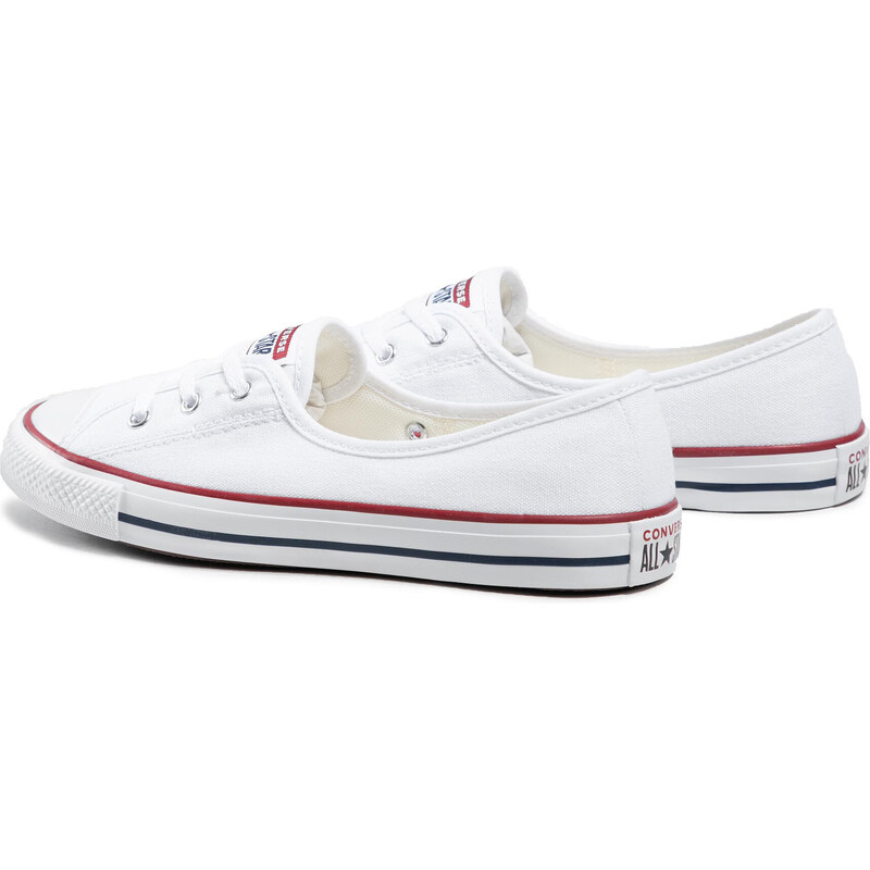 Converse Ctas Ballet Lace Slip 566774C White Garnet Navy