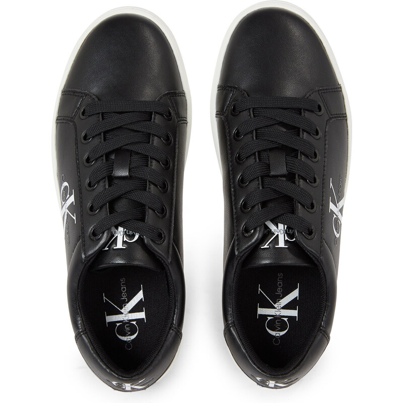 Сникърси Calvin Klein Jeans Classic Cupsole Laceup Lth Wn YW0YW01269 Black/ Bright White BEH 