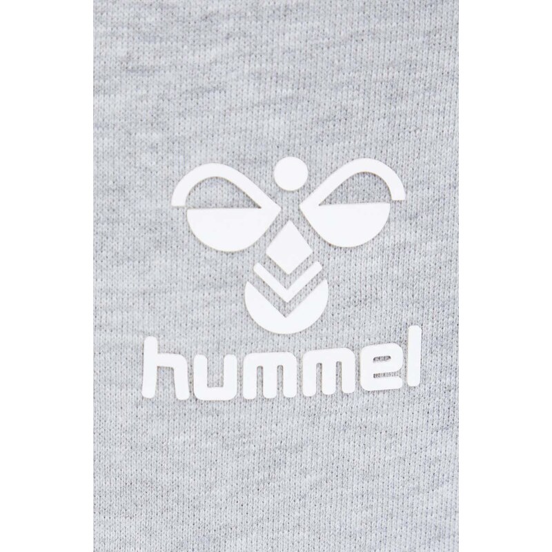 Къс панталон Hummel в сиво с меланжов десен