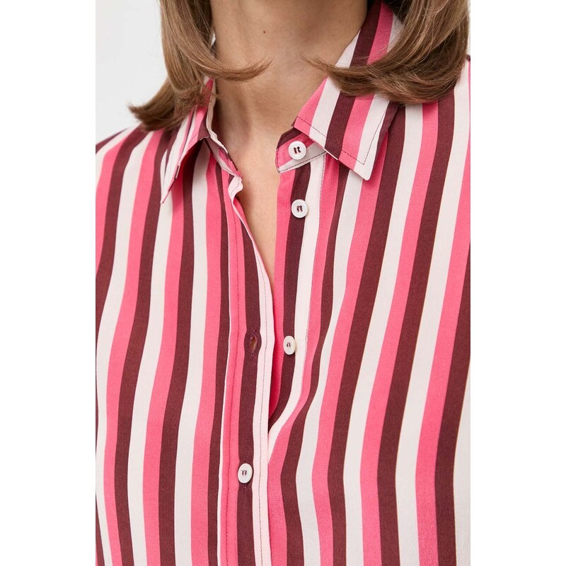 Копринена риза Marella със стандартна кройка с класическа яка