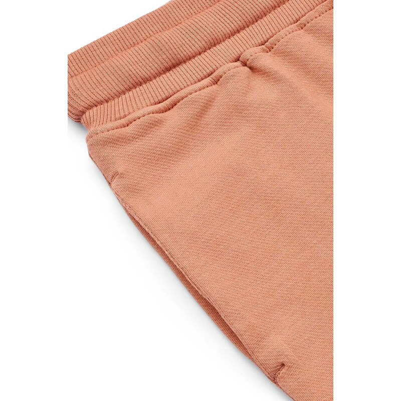 Детски спортен панталон Liewood в оранжево с изчистен дизайн