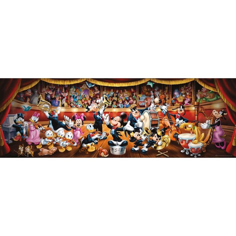 Пъзел HQ Panorama Disney Orchestra, Clementoni, 1000 части