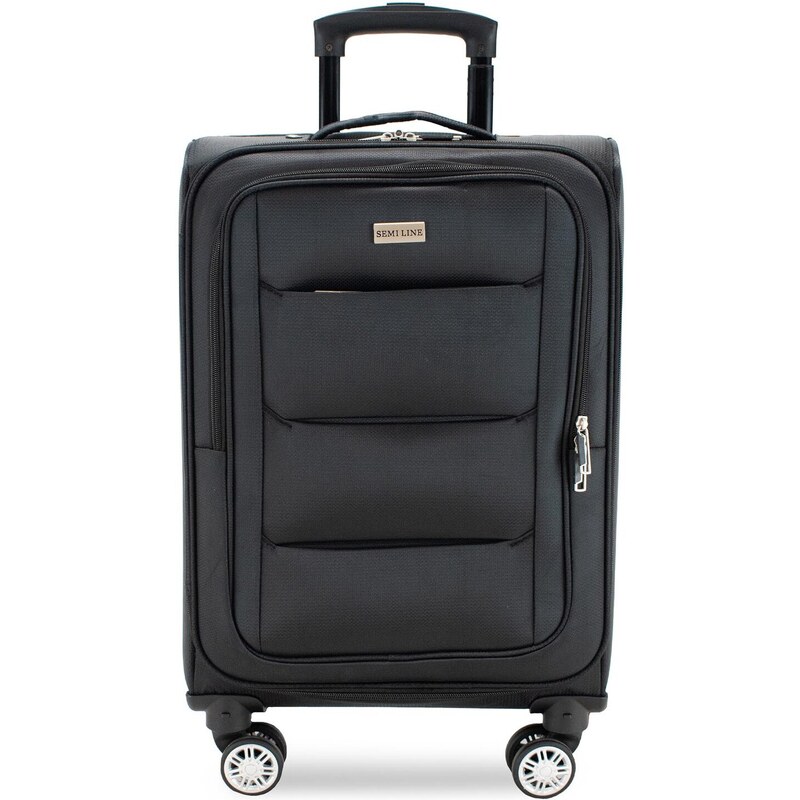 Среден текстилен куфар Semi Line T5518-3 Черен - GLAMI.bg