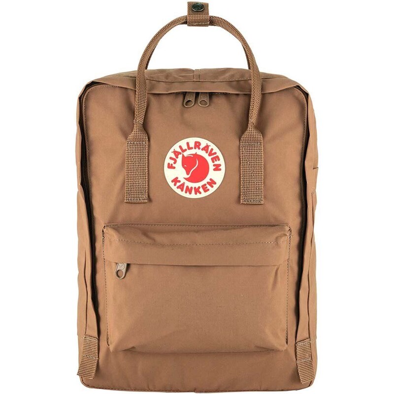 Раница Fjallraven F23510.228 Kanken в бежово голям размер с изчистен дизайн F23225 F23510