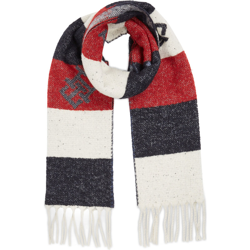 Зимен шал Tommy Hilfiger Limitless Chic Cb Scarf AW0AW15353 Space Blue Mix 0GY