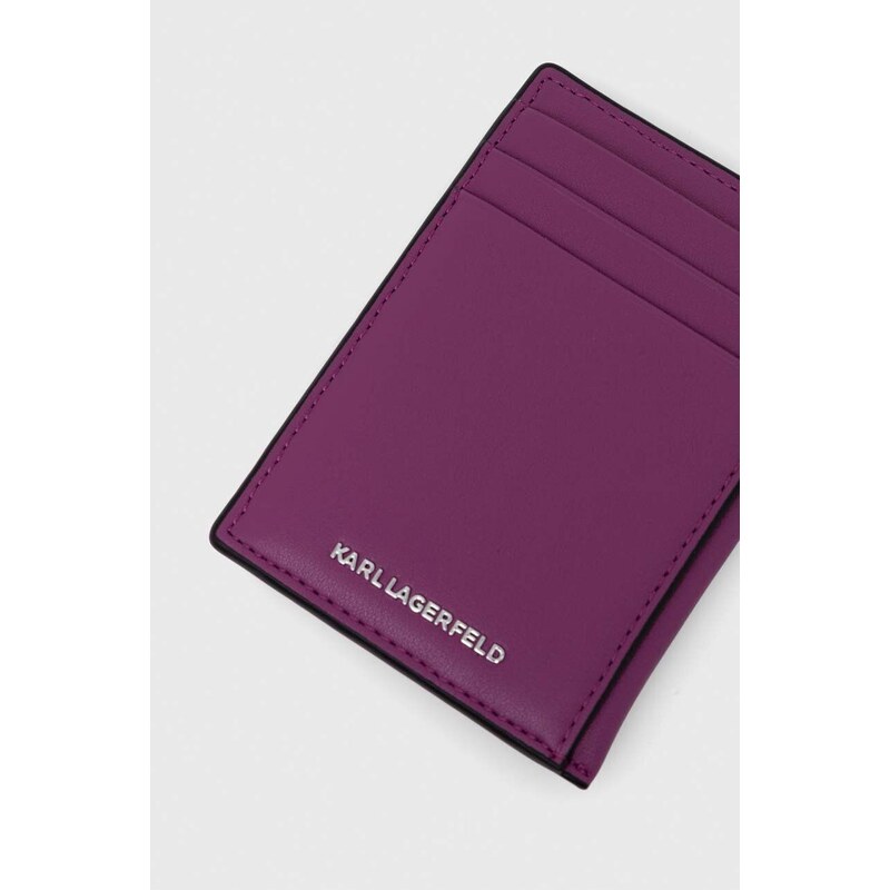 Калъф за карти Karl Lagerfeld в розово