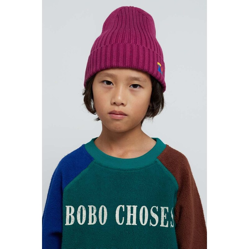 Детска шапка Bobo Choses в розово от памук