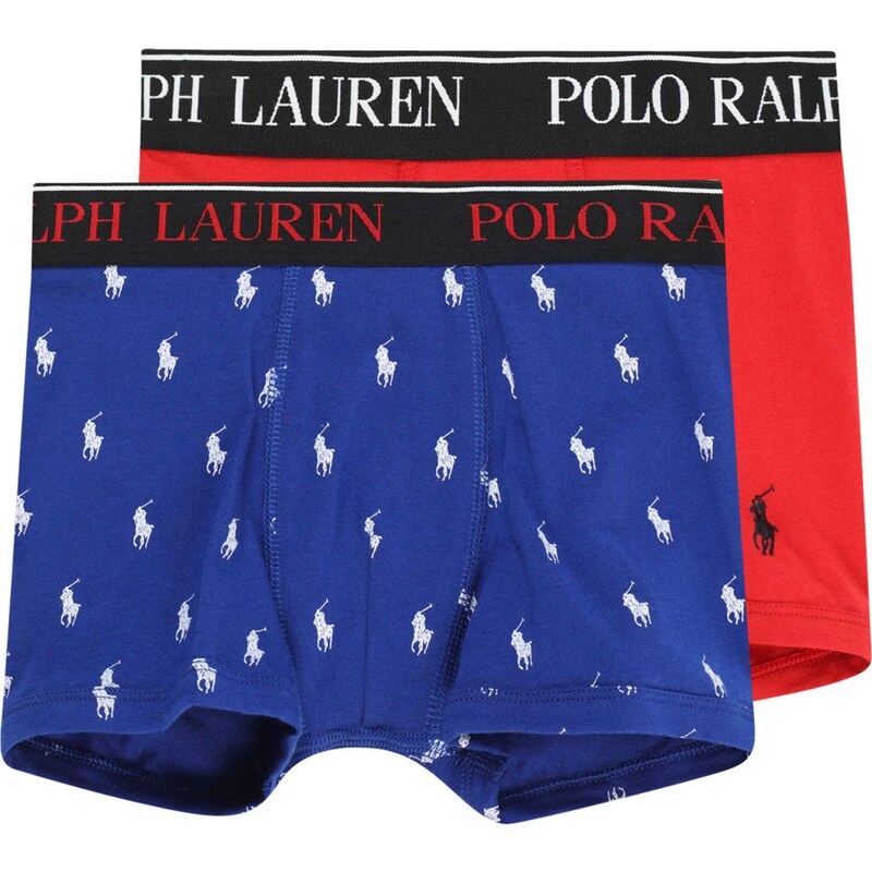Polo Ralph Lauren Долни гащи кралско синьо / светлочервено / черно / бяло