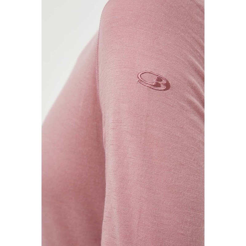 Функционална блуза с дълги ръкави Icebreaker 200 Oasis в розово