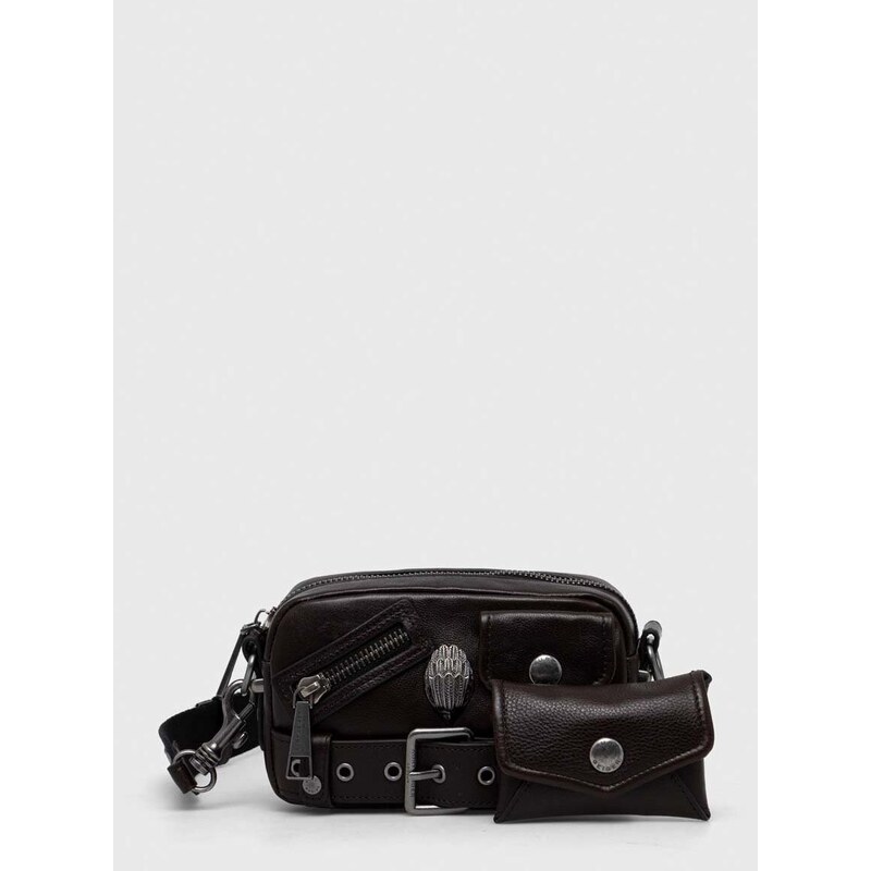 Кожена чанта Kurt Geiger London в кафяво - GLAMI.bg