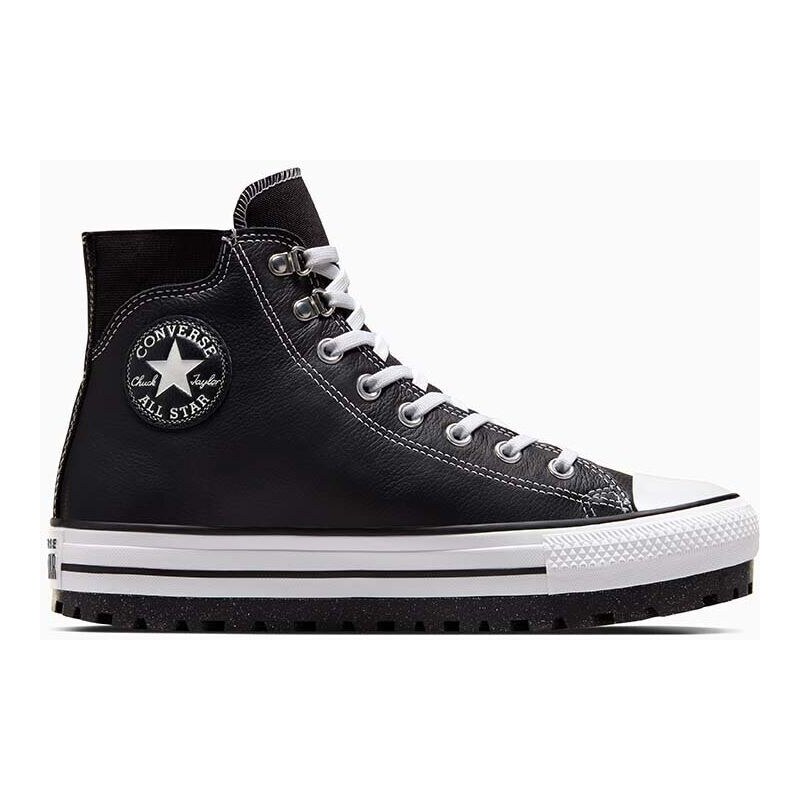 Кожени туристически обувки Converse Chuck Taylor All Star City Trek в черно A04480C