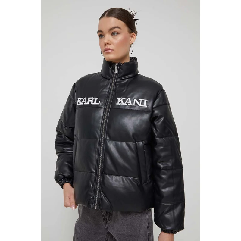 Geaca Karl Kani Fake Leather Jacket Geaca De Iarna Groasa Roman •