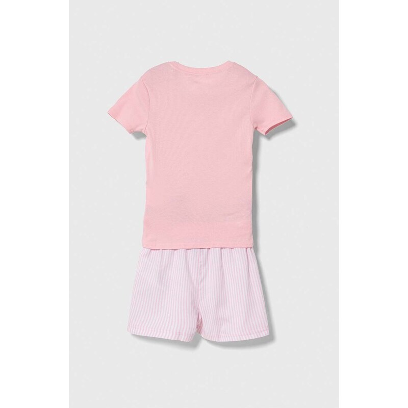 Детска пижама Polo Ralph Lauren в розово с десен