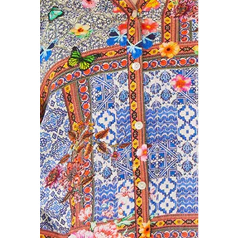 RUBY YAYA Риза Mosaic Shirt MOSAICSHIRT-PNT print