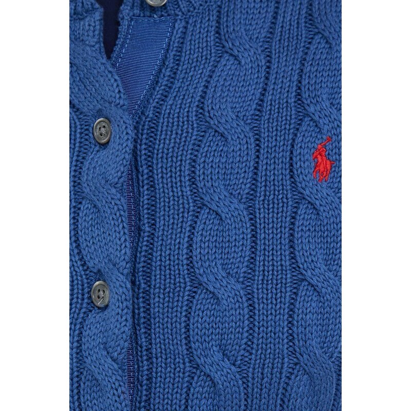 Памучна жилетка Polo Ralph Lauren в синьо 211891643