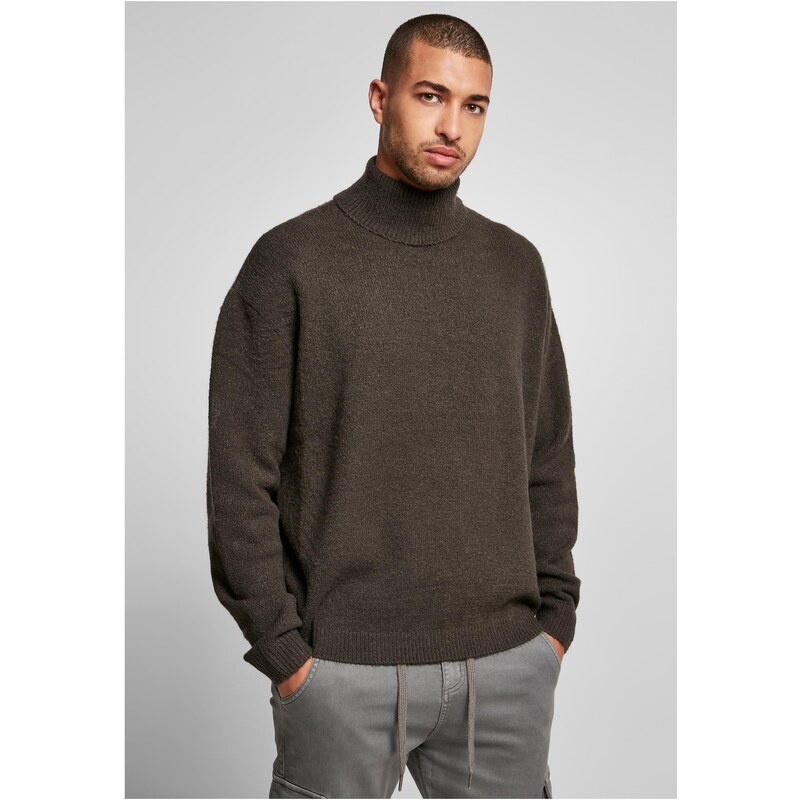 Urban Classics Oversized Roll Neck Sweater Blackbird
