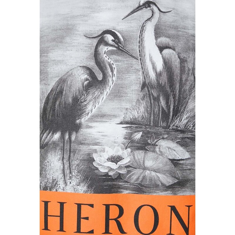Памучна тениска Heron Preston Heron Bw Ss Tee в кафяво HWAA032F23JER0026010