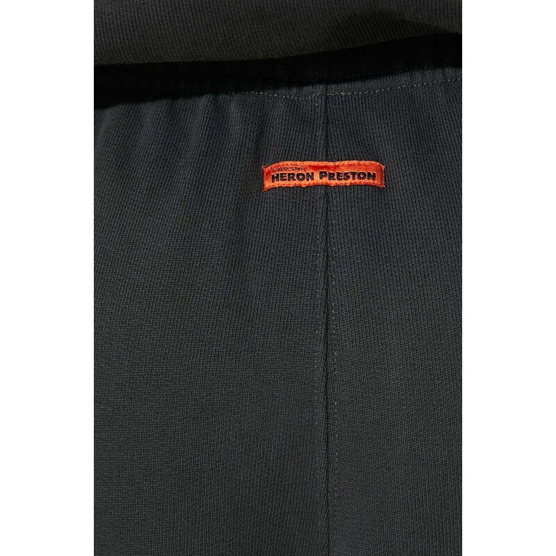 Памучен спортен панталон Heron Preston Stfu Os Sweatpants в черно с принт HWCH006F23JER0011001