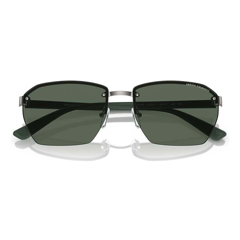 Слънчеви очила Armani Exchange в зелено