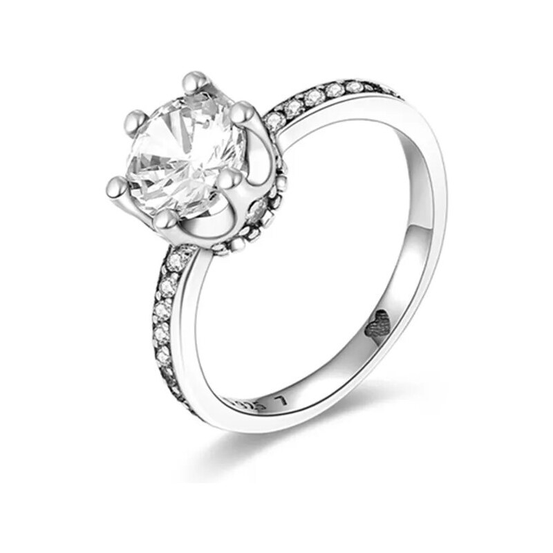 DELIS Сребърен пръстен, JW624, елегантен дизайн с цирконий, с родиево покритие