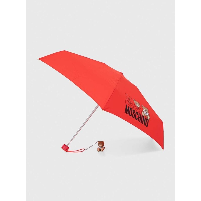 Чадър Moschino в червено 8061 SUPERMINIA