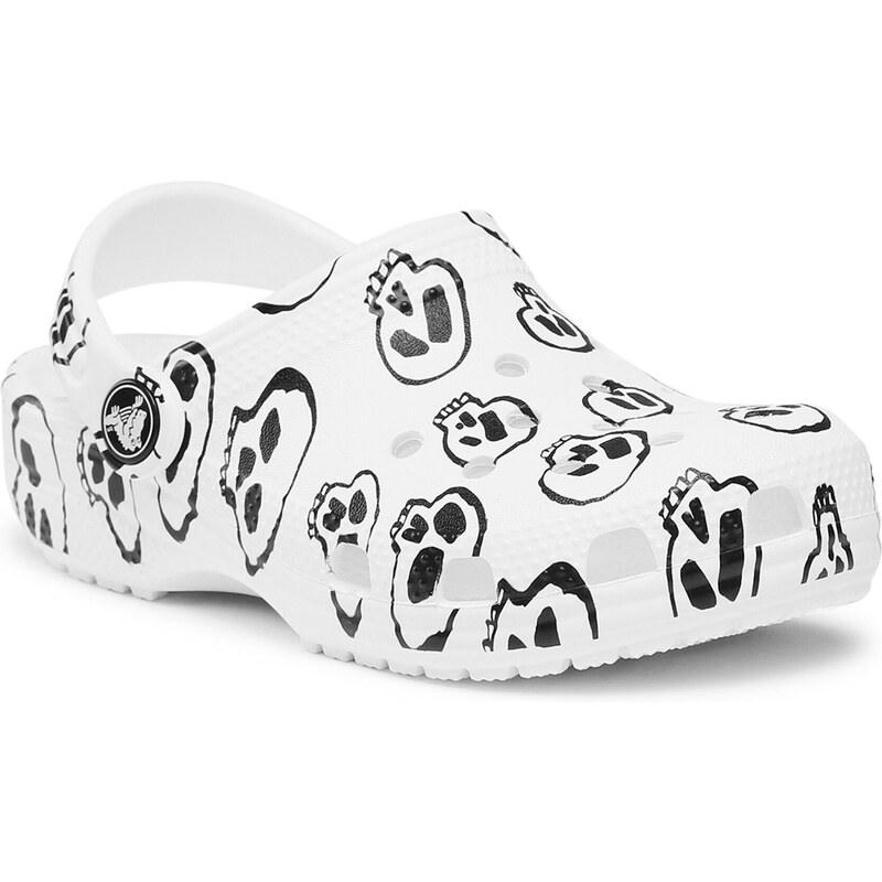 Чехли Crocs Crocs Classic Skull Print Clog Kids 209083 White/Black 103