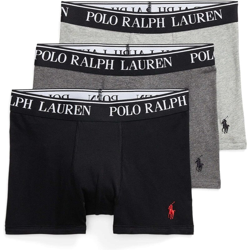 Polo Ralph Lauren Долни гащи сиво / сив меланж / черно / бяло