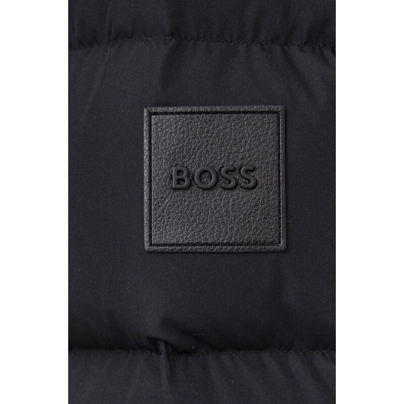 Пухено яке BOSS в черно зимен модел
