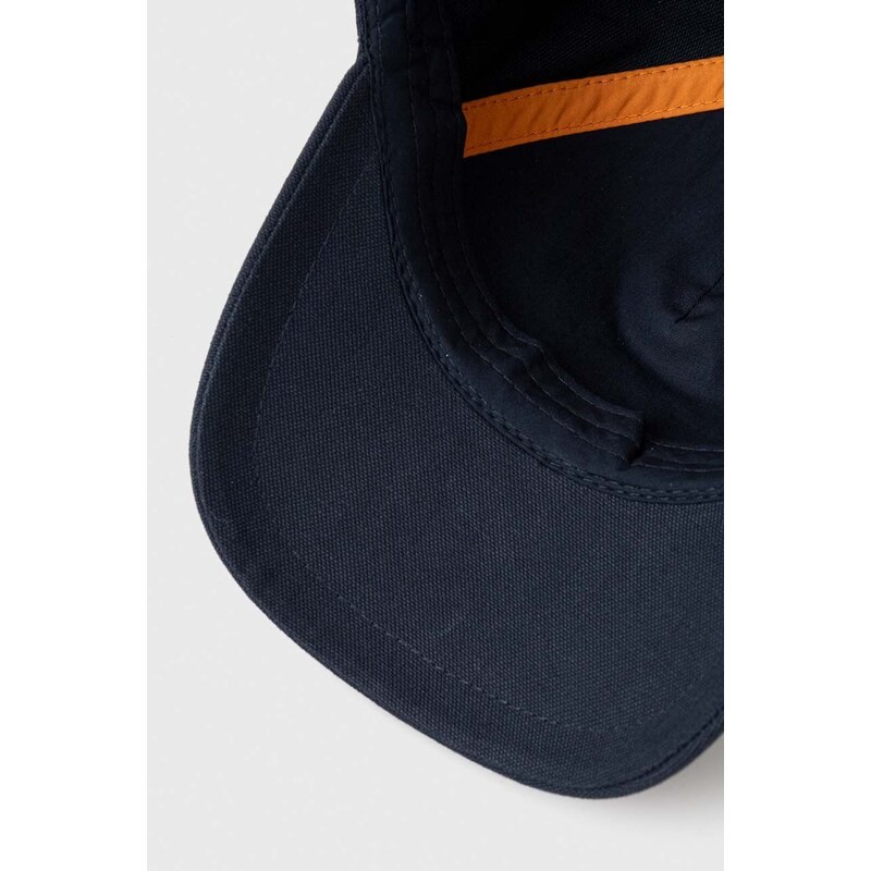 Памучна шапка с козирка Boss Orange в тъмносиньо с апликация 50505437