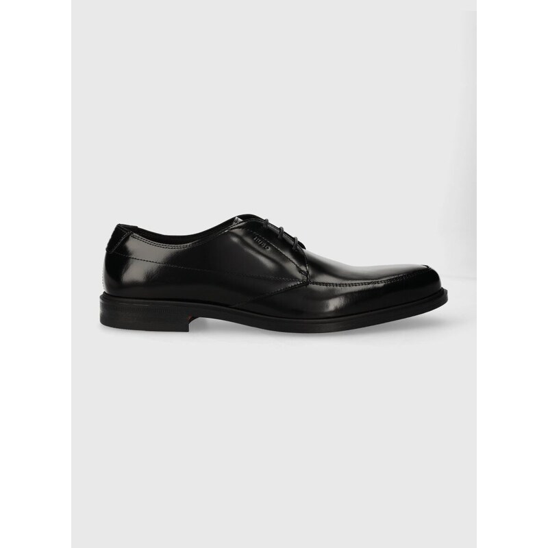 Кожени половинки обувки HUGO Kerr в черно 50512716