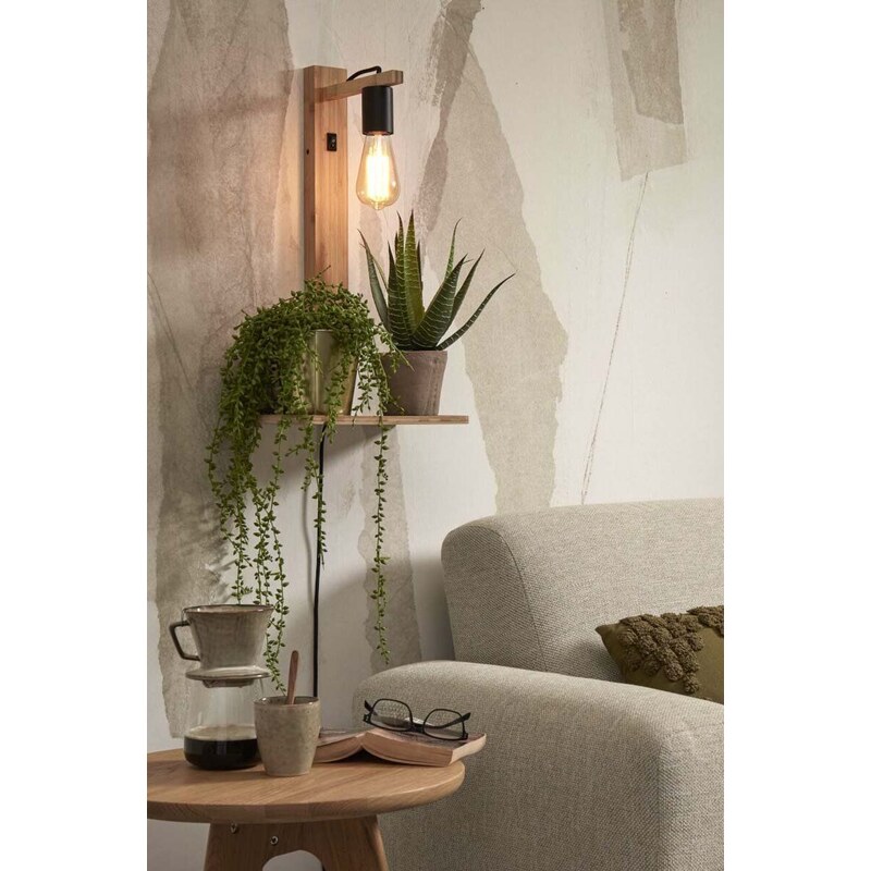 Стенна лампа с рафт Good&Mojo Flores
