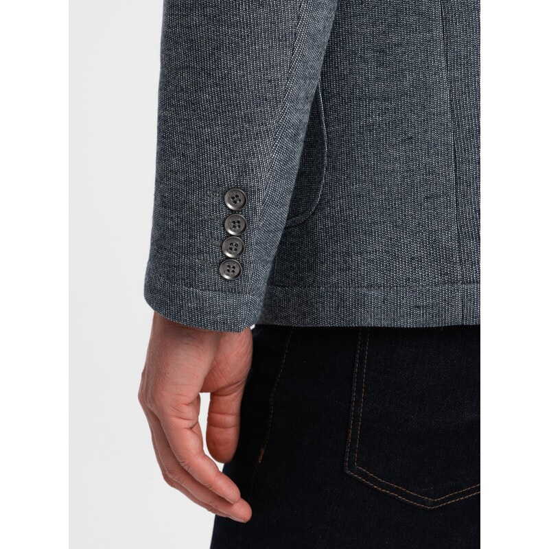 Ombre Men's jacket with elbow patches navy blue GLAMI.bg