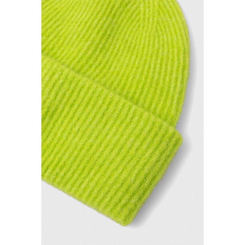 Samsoe Samsoe Вълнена шапка Samsoe NOR в зелено от вълна F16407300