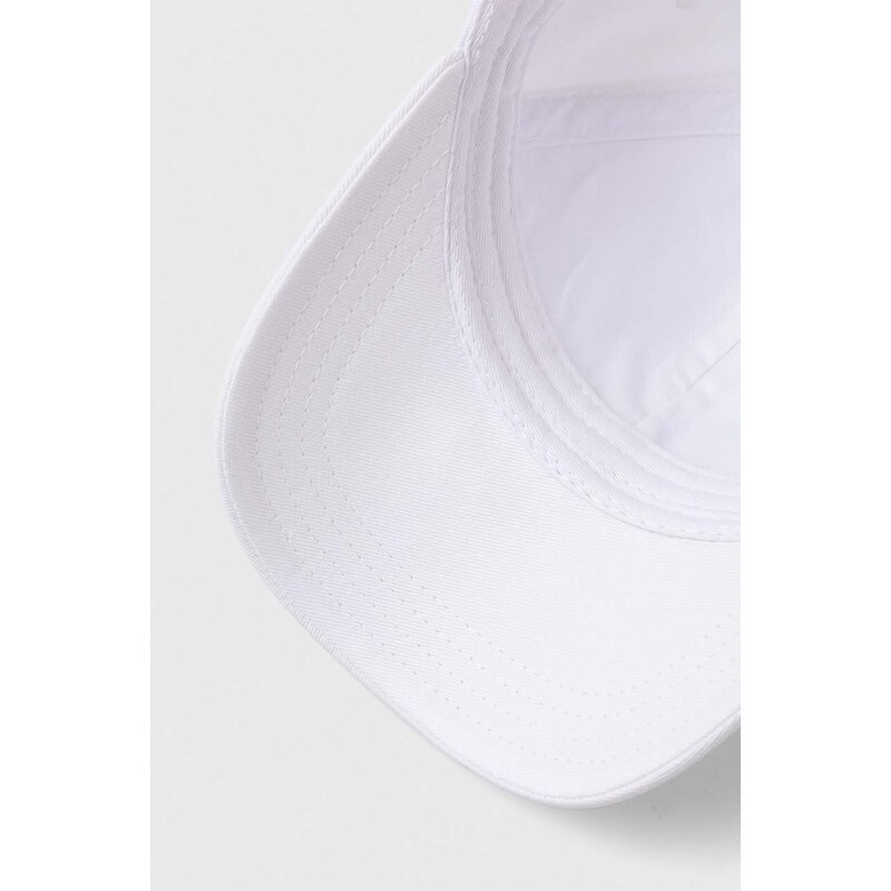 Памучна шапка с козирка BOSS в черно с апликация 50495121