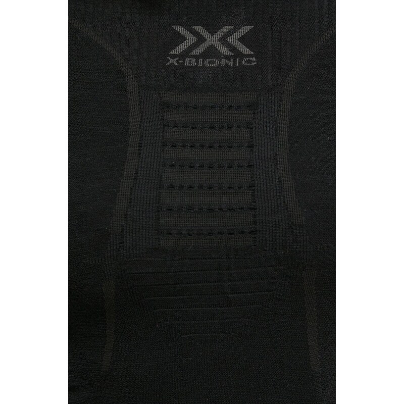 Функционална блуза с дълги ръкави X-Bionic Merino 4.0 в черно