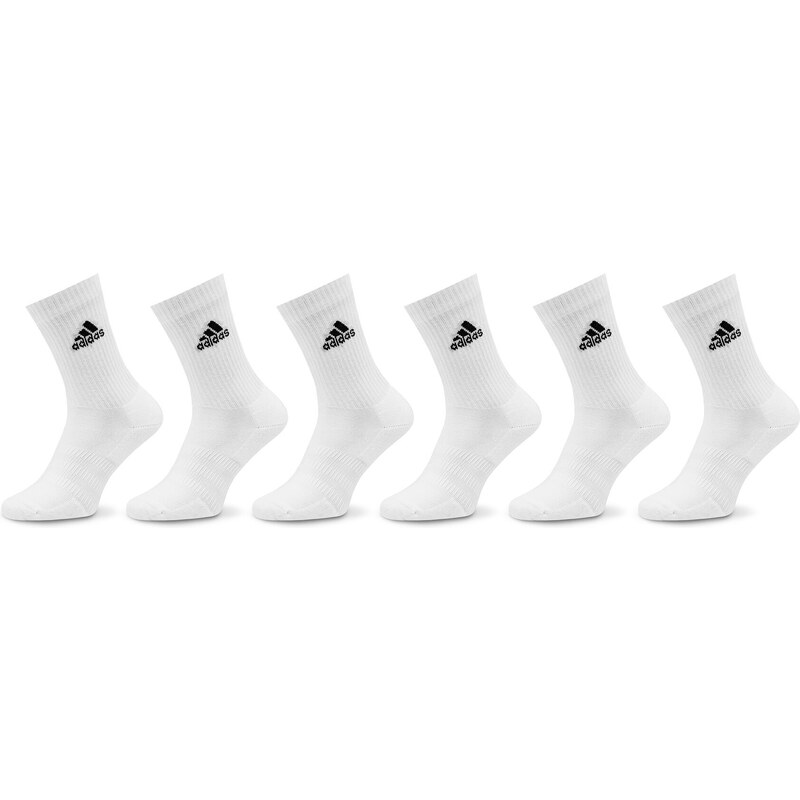Дълги чорапи unisex adidas Cushioned Sportswear Crew Socks 6 Pairs HT3453 white/black
